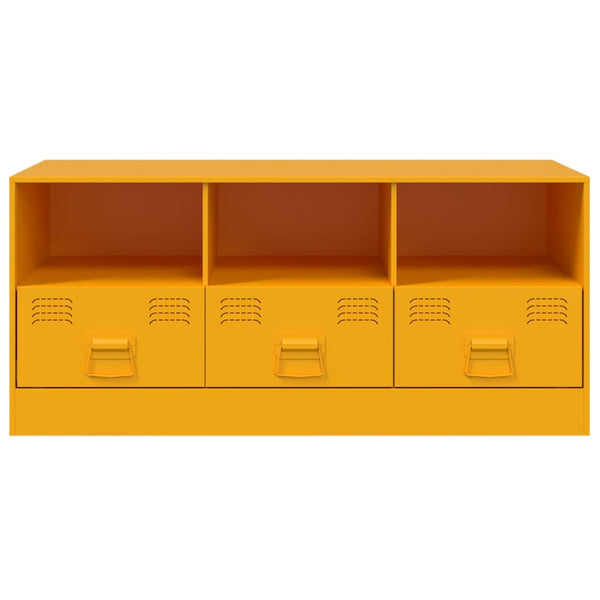 TV-Schrank Senfgelb Stahl 99 cm