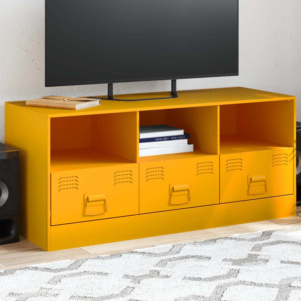 TV-Schrank Senfgelb Stahl 99 cm