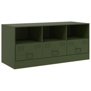 TV-Schrank Olivgrün Stahl 99cm
