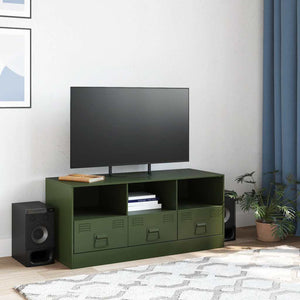 TV-Schrank Olivgrün Stahl 99cm