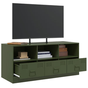 TV-Schrank Olivgrün Stahl 99cm
