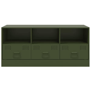 TV-Schrank Olivgrün Stahl 99cm