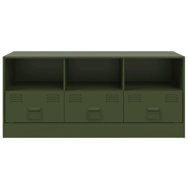 TV-Schrank Olivgrün Stahl 99cm