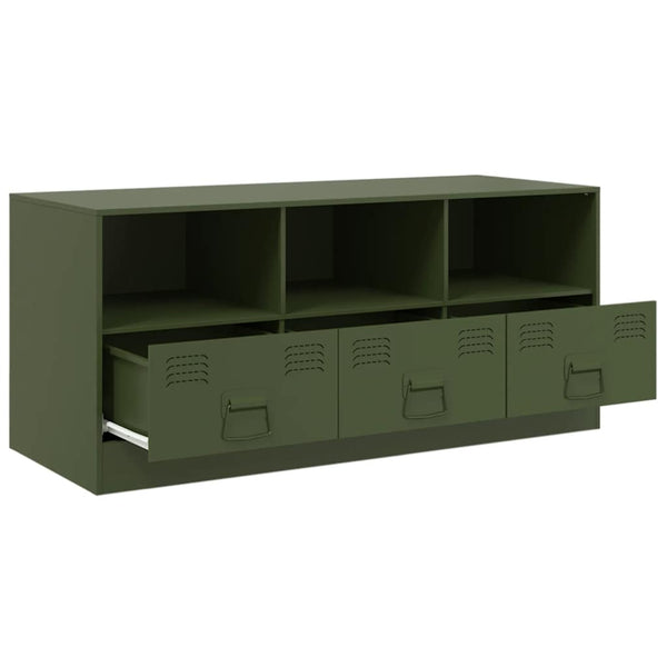 TV-Schrank Olivgrün Stahl 99cm