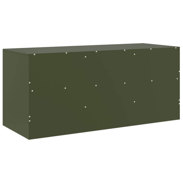TV-Schrank Olivgrün Stahl 99cm