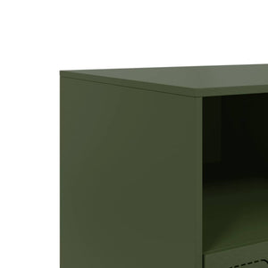 TV-Schrank Olivgrün Stahl 99cm
