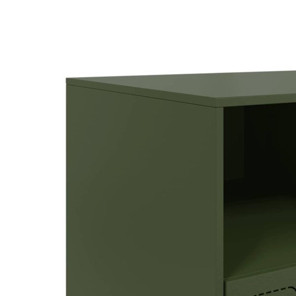 TV-Schrank Olivgrün Stahl 99cm
