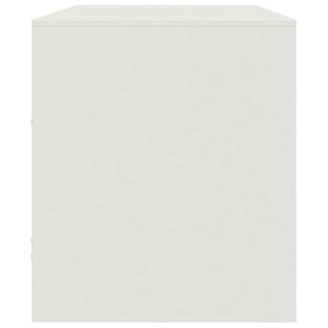 Weißer TV-Schrank aus Stahl, 99 cm
