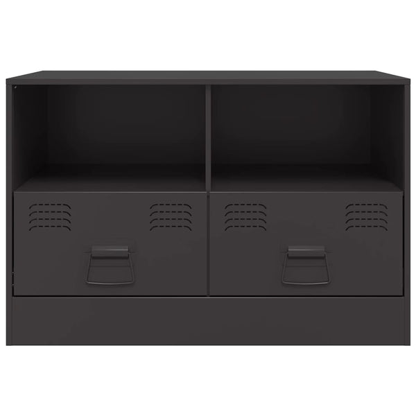 TV-Schränke Schwarz Stahl 67x39x44cm, 2er-Set