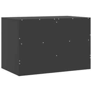 TV-Schränke Schwarz Stahl 67x39x44cm, 2er-Set