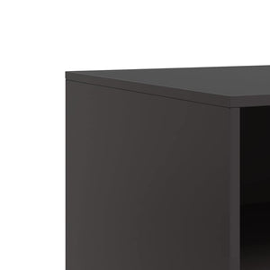 TV-Schränke Schwarz Stahl 67x39x44cm, 2er-Set