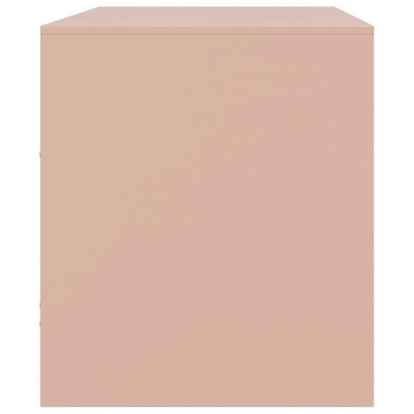 Rosa TV-Schrank Stahl 67x39x44cm