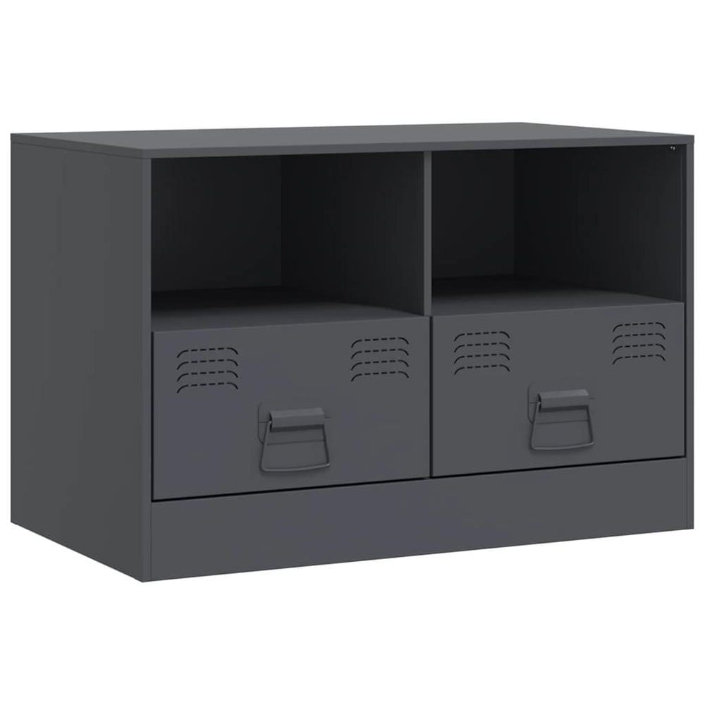 TV-Schrank Anthrazit Stahl 67 cm
