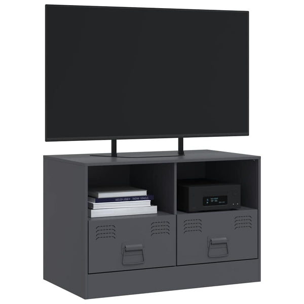 TV-Schrank Anthrazit Stahl 67 cm