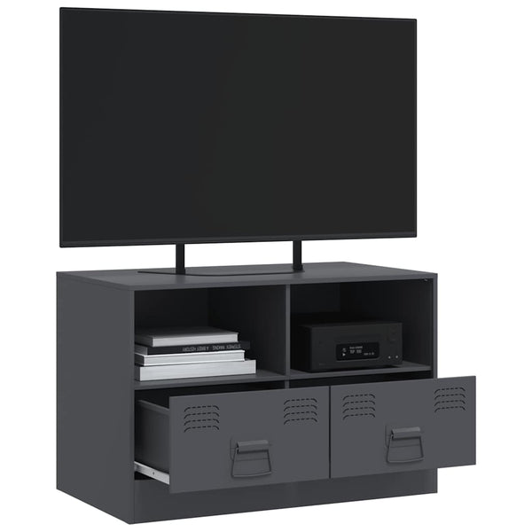 TV-Schrank Anthrazit Stahl 67 cm