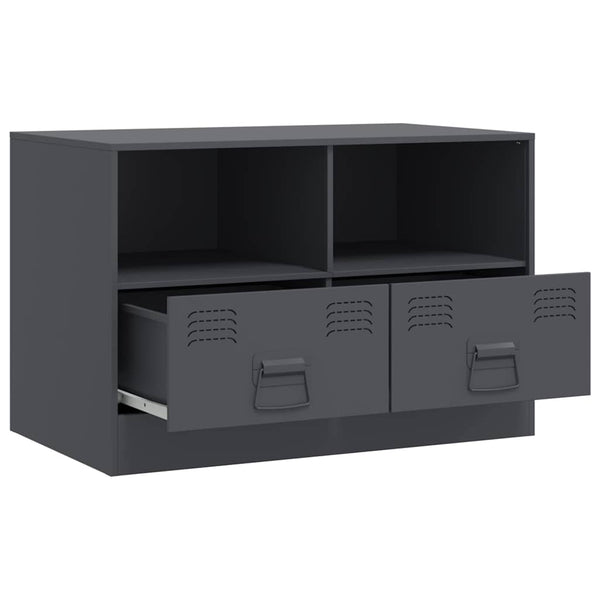TV-Schrank Anthrazit Stahl 67 cm