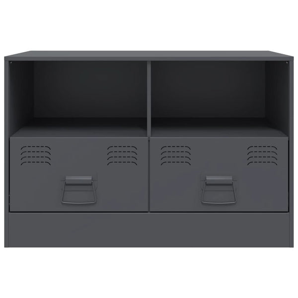 TV-Schränke Anthrazit Stahl 67x39x44cm, 2er-Set