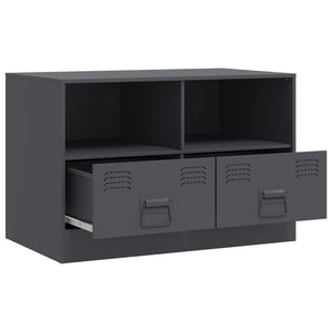 TV-Schränke Anthrazit Stahl 67x39x44cm, 2er-Set
