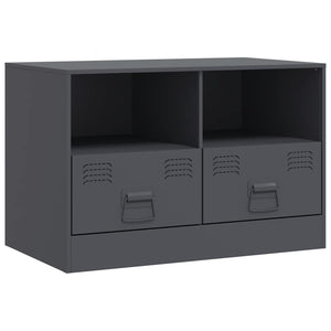 TV-Schränke Anthrazit Stahl 67x39x44cm, 2er-Set