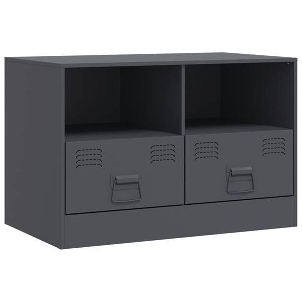TV-Schränke Anthrazit Stahl 67x39x44cm, 2er-Set