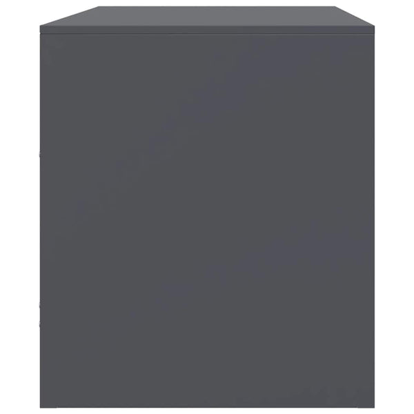 TV-Schränke Anthrazit Stahl 67x39x44cm, 2er-Set