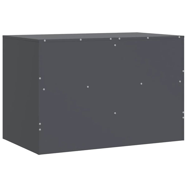 TV-Schränke Anthrazit Stahl 67x39x44cm, 2er-Set