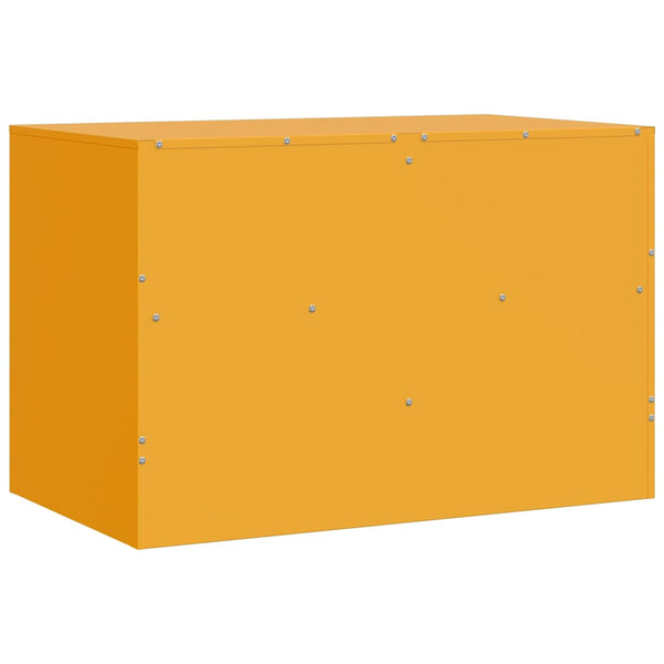 Senfgelbe TV-Schränke, 2er Set