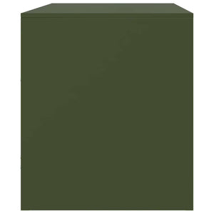 TV-Schränke Olivgrün Stahl 67x39x44cm, 2er-Set