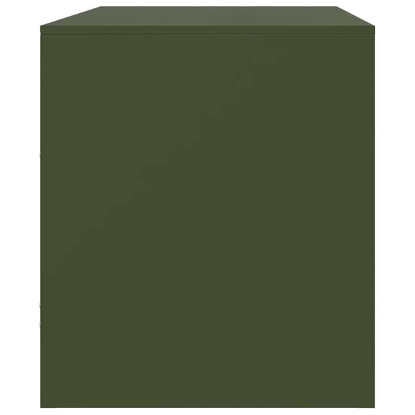 TV-Schränke Olivgrün Stahl 67x39x44cm, 2er-Set