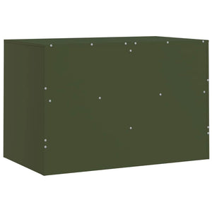 TV-Schränke Olivgrün Stahl 67x39x44cm, 2er-Set
