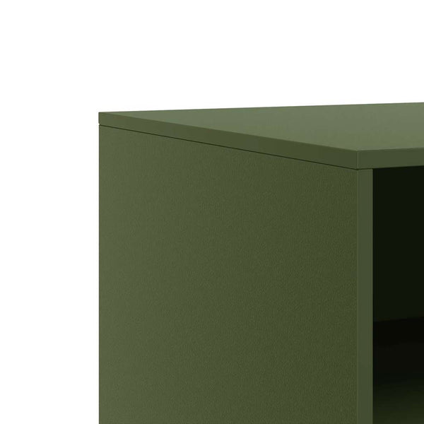 TV-Schränke Olivgrün Stahl 67x39x44cm, 2er-Set