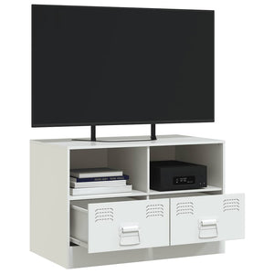 Weißer TV-Schrank aus Stahl 67 cm