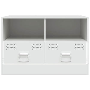 Weißer TV-Schrank aus Stahl 67 cm