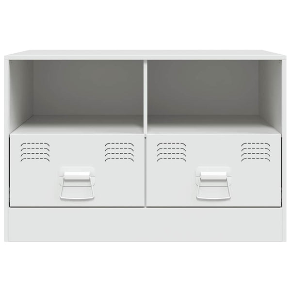 Weißer TV-Schrank aus Stahl 67 cm