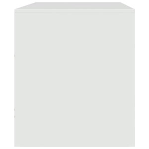 Weißer TV-Schrank aus Stahl 67 cm