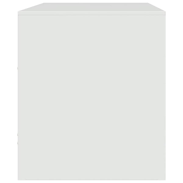 Weißer TV-Schrank aus Stahl 67 cm