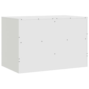Weißer TV-Schrank aus Stahl 67 cm