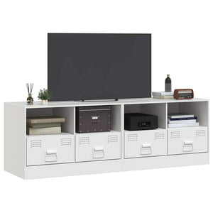 TV-Schränke, 2er-Set, Weiß, 67 cm