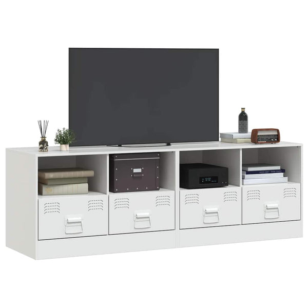 TV-Schränke, 2er-Set, Weiß, 67 cm