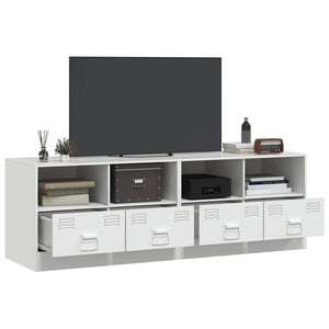 TV-Schränke, 2er-Set, Weiß, 67 cm
