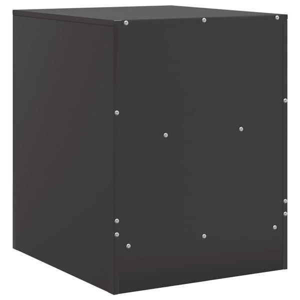 Nachttische 2er Set Schwarz Stahl