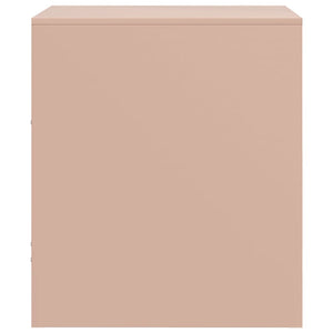 Rosa Nachttisch Stahl 34,5x39x44 cm