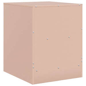 Rosa Nachttisch Stahl 34,5x39x44 cm