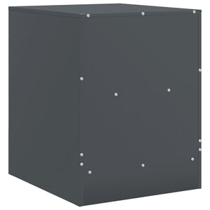 Anthrazit Nachttisch Stahl 34,5x39x44 cm