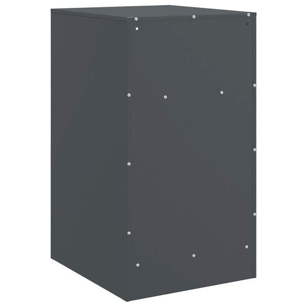 Anthrazit Nachttisch Stahl 34,5x39x62 cm