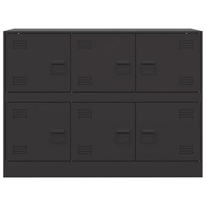 Schwarzes Stahl Sideboard 99 cm