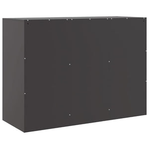 Schwarzes Stahl Sideboard 99 cm