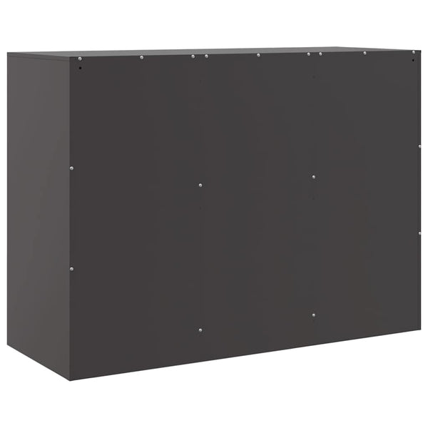 Schwarzes Stahl Sideboard 99 cm
