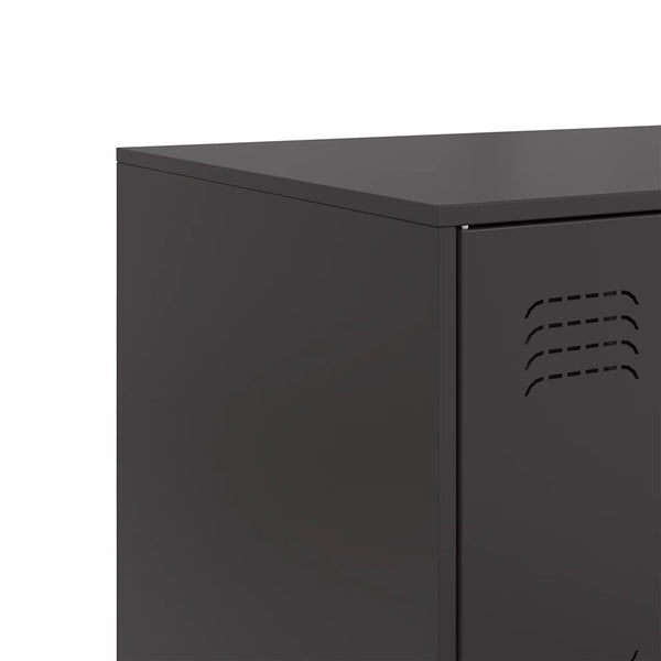 Schwarzes Stahl Sideboard 99 cm
