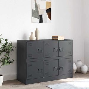 Anthrazit Sideboard 99x39x73 cm Stahl